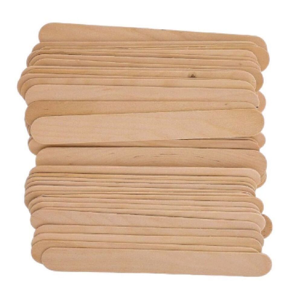 200pcs Large Wax Waxing Wooden Stick NEW Hair Removal Sticks Applicator, 6"X3/4"